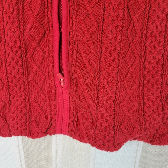 Halo Sleepsack Pottery Barn Kids 100% Cotton Cableknit Red Size Small 0-6 Months - Picture 2 of 7